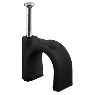 Goobay Goobay Kabelschellen mit Nagel | max. 14mm | 100 Stück | schwarz