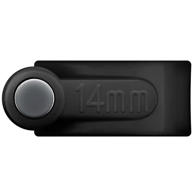 Goobay Kabelschellen mit Nagel | max. 14mm | 100 Stück | schwarz