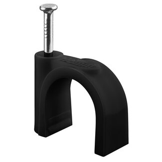 Goobay Goobay Kabelschellen mit Nagel | max. 16mm | 100 Stück | schwarz