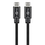 USB-C Kabel | USB 3.0 5 Gbps | PD 60W | 4K 60Hz | Schwarz | 1 Meter