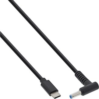 InLine USB-C auf HP & Compaq Notebook Ladekabel | 4,5 x 2,8mm (mit Pin) | 2 Meter