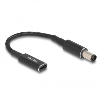 DeLOCK USB-C auf HP & Compaq Notebook Ladeadapter | 7,4 x 5,0mm (mit Stift) | 0,15 m