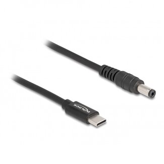 DeLOCK USB-C auf Notebook-Ladekabel | 5,5 x 2,1 mm | 1,5 m