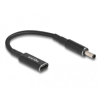 DeLOCK USB-C auf Dell Notebook Ladeadapter | 4,5 x 2,8mm (mit Stift) | 0,15 m