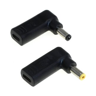 OTB USB-C auf Notebook Ladeadapter Set | 5,5 x 2,1mm + 5,5 x 2,5mm