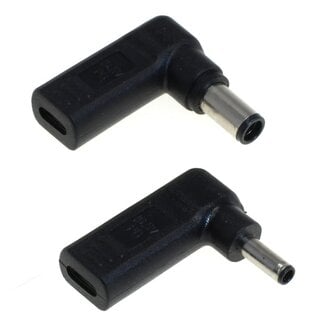 OTB USB-C auf Dell Notebook Ladeadapter Set | 4,5 x 2,8mm (mit Pin) + 7,4 x 5,0mm (mit Pin)