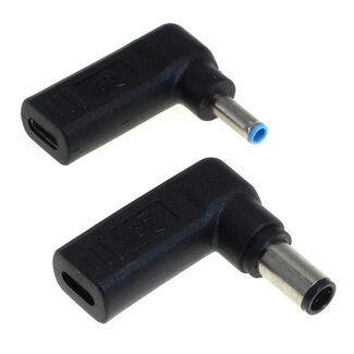 OTB USB-C Ladeadapter für HP & Compaq Notebooks | 4,5x2,8mm & 7,4x5,0mm mit Pin