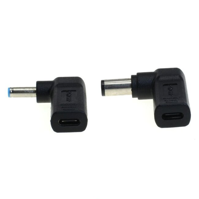 USB-C Ladeadapter für HP & Compaq Notebooks | 4,5x2,8mm & 7,4x5,0mm mit Pin