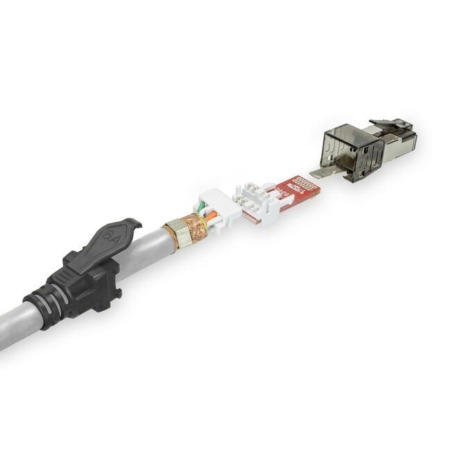 SFTP CAT6a Netzwerkkabel | 4PPoE/PoE++ 100W | LSZH | Grau | 2 Meter