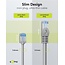 UFTP CAT6a Slimline Netzwerkkabel | LSZH | Grau | 2 Meter