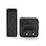 Kabellose Türklingel Set | Netzbetrieb 100-240V AC | 110 dB | 150 m Reichweite | IP55 | 58 Melodien | 1 Empfänger | Schwarz