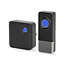 Kabellose Türklingel Set | Netzbetrieb 100-240V AC | 110 dB | 150 m Reichweite | IP55 | 58 Melodien | 1 Empfänger | Schwarz