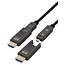Aktives HDMI-Glasfaserkabel (AOC) | Micro HDMI/HDMI | HDMI 2.1 (8K 60Hz + HDR) | 20 Meter