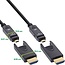 Aktives HDMI-Glasfaserkabel (AOC) | Micro HDMI/HDMI | HDMI 2.1 (8K 60Hz + HDR) | 20 Meter