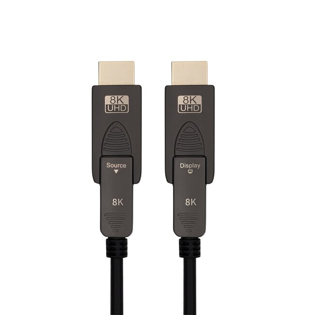 Aktives HDMI-Glasfaserkabel (AOC) | Micro HDMI/HDMI | HDMI 2.1 (8K 60Hz + HDR) | 50 Meter