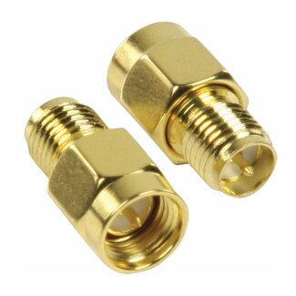 Nedis Nedis RP-SMA (w) - SMA (m) Adapter | 50 Ohm | 2 Stück