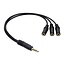 3,5mm Klinke auf 3x 3,5mm Klinke Splitter | 4-polig | 0,30 m