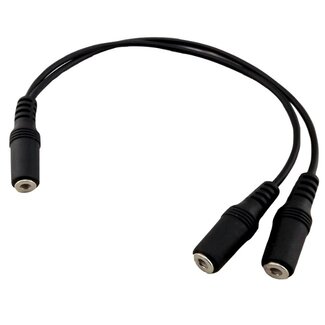 Universal 3,5mm Klinke (m) - 2x 3,5mm Klinke (m) Stereo Splitter | 0,25 m
