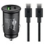 Goobay Auto-Ladegerät 27W mit 1x USB-A QC & 1x USB-C PD + USB-C Kabel