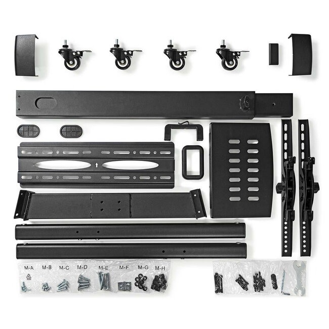 Nedis Bodenständer mit Rollen für Bildschirme bis 55 Zoll