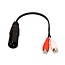 1x XLR (m) auf 2x RCA (w) Stereo Audio Adapterkabel | 0,20 m