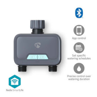 Nedis SmartLife Wassersteuerung | Bluetooth® | Batterie | IP54 | Max. Wasserdruck 8 Bar | Android™ / iOS