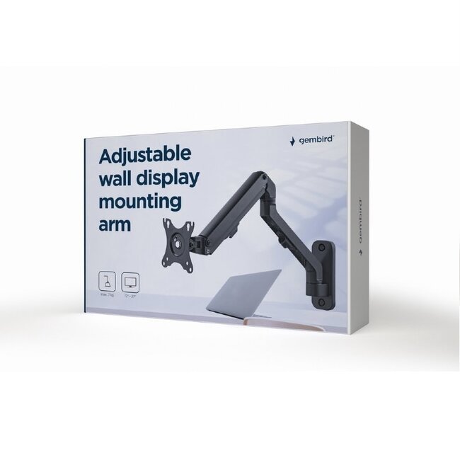 Gembird Wandhalterung für 1 Monitor bis 27 Zoll | Interaktiv | 5 Drehpunkte