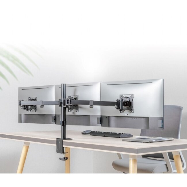 Gembird 3-Monitorhalterung bis 27 Zoll | Full Motion