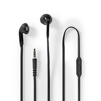 Nedis Nedis Stereo In-Ear Kopfhörer mit Mikrofon | Schwarz | 1,2 m