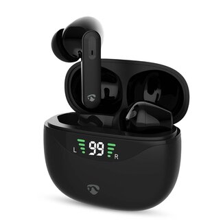 Nedis Nedis Bluetooth In-Ear Kopfhörer mit Mikrofon | ANC | Ladecase | Schwarz