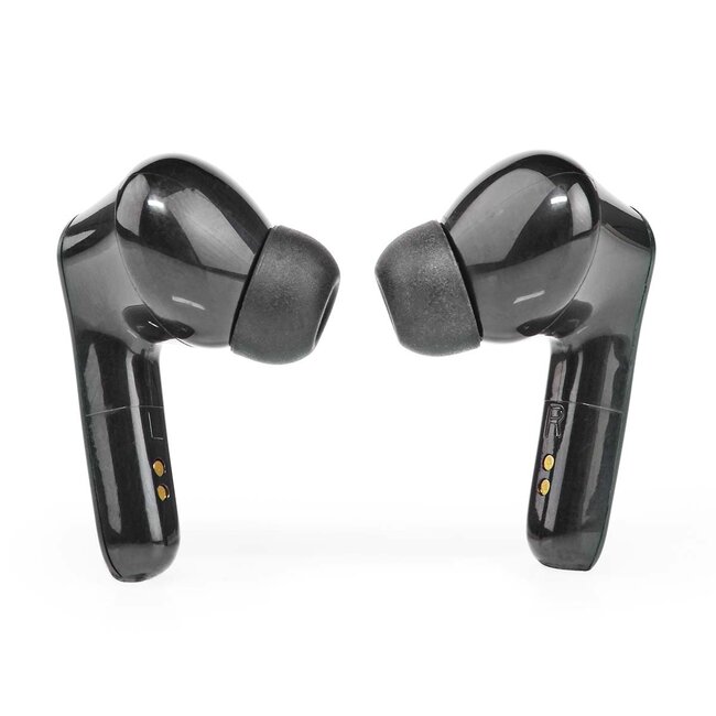 Nedis Premium Bluetooth In-Ear Kopfhörer mit Mikrofon | ANC | Ladeetui | Schwarz