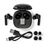 Nedis Premium Bluetooth In-Ear Kopfhörer mit Mikrofon | ANC | Ladeetui | Schwarz