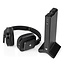 Nedis kabelloser Stereo RF Over-Ear Kopfhörer mit Ladestation | digital/analog | schwarz