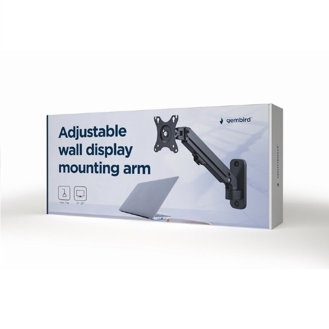 Gembird Wandhalterung für 1 Monitor bis 27 Zoll | Interaktiv | 4 Drehpunkte