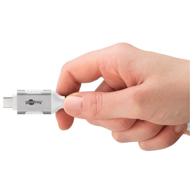 Goobay USB-C auf RJ45 LAN Kabel | USB 3.0 | CAT6 | Weiß | 1 Meter