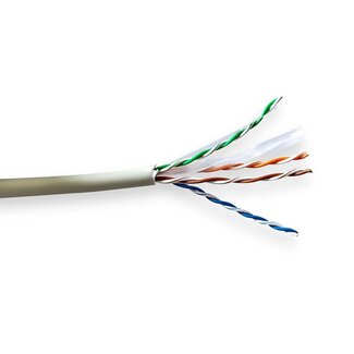 Nedis Nedis UTP CAT6 Netzwerkkabel | flexible Leiter | AWG24 | LSZH | Grau | 100 Meter