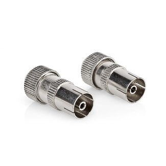 Nedis Nedis Koax IEC Schraubverbinder Set | Gerade | Metall