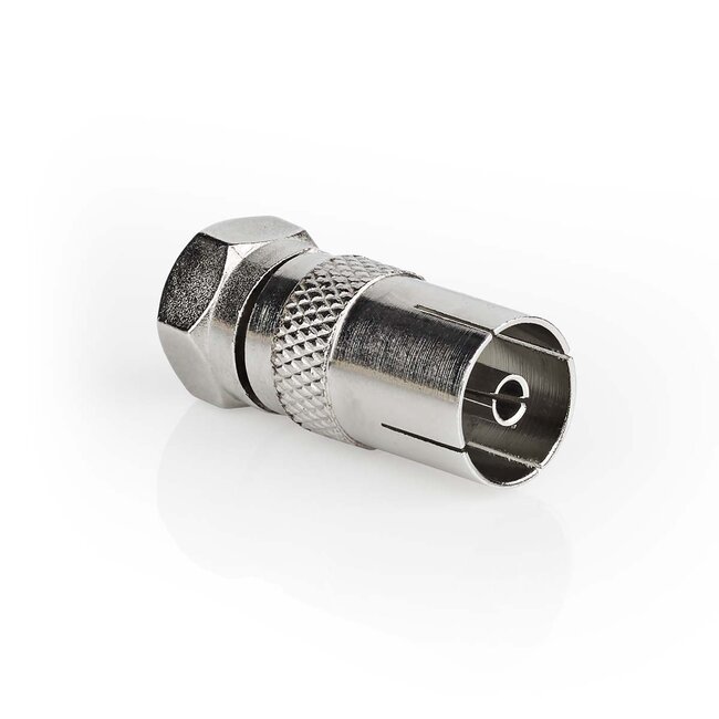 Nedis F-Stecker auf IEC-Buchse Koaxialadapter
