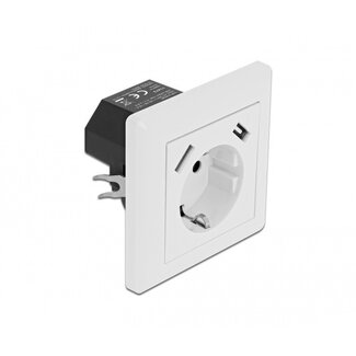 DeLOCK Delock Einbausteckdose | 2x USB-A | 14W | Weiß