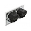 Delock Doppel-Einbausteckdose | 4x USB-A | 2x 14W | Weiß