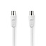Nedis IEC-Stecker (m) - IEC-Buchse (w) Koaxialkabel | gerade | weiß | 1,5 m