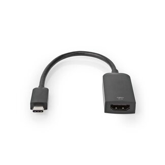 Nedis Nedis USB-C zu HDMI 4K 60Hz Adapter | Schwarz | 0,20 m