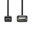 Nedis Mini USB-zu-USB-A OTG Adapter | USB 2.0 | 0,20 m