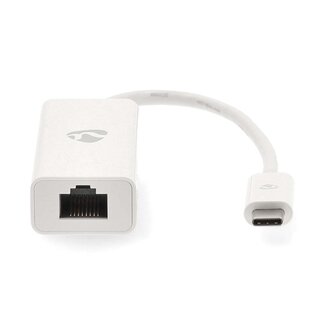 Nedis Nedis USB-C zu RJ45 LAN Adapter | USB 3.0 | CAT6 | Weiß | 0,20 m