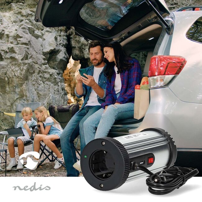 Nedis Wechselrichter | 12V auf 230V + USB | 150W | modifizierte Sinus