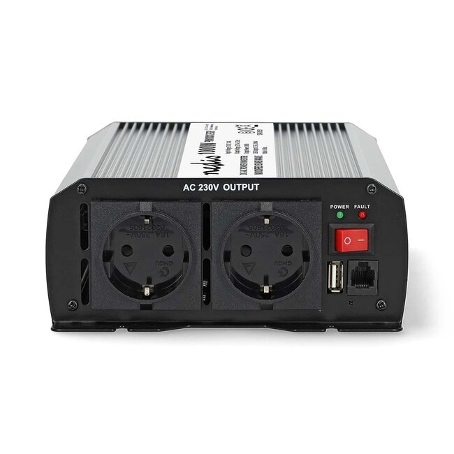 Nedis Wechselrichter 12V auf 230V + USB | 1000W | modifizierte Sinuswelle