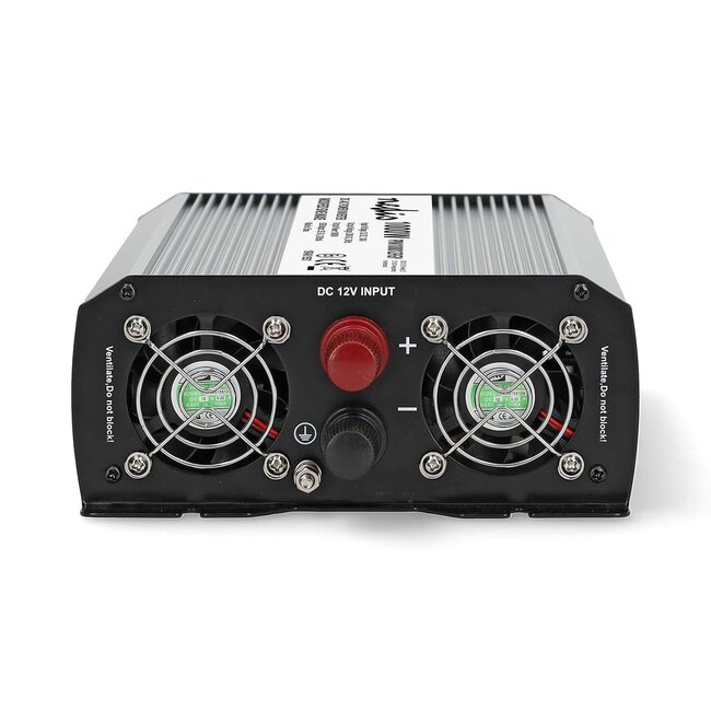 Nedis Wechselrichter 12V auf 230V + USB | 1000W | modifizierte Sinuswelle