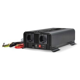 Nedis Nedis Wechselrichter 12V auf 230V + USB | 1000W | Reiner Sinus