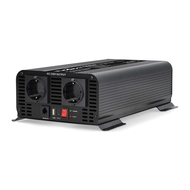 Nedis Wechselrichter 12V auf 230V + USB | 1000W | Reiner Sinus
