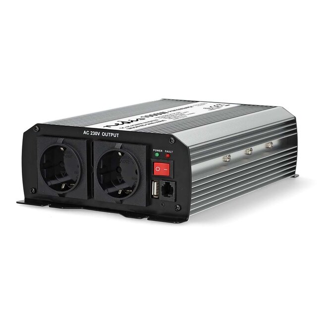 Nedis Wechselrichter 24V auf 230V + USB | 1000W | Modifizierte Sinuswelle
